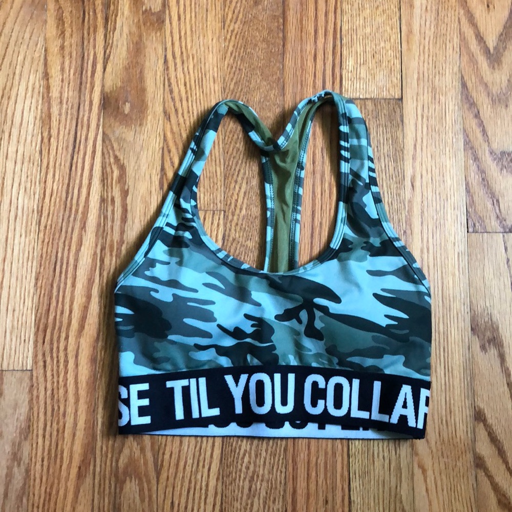 Tilyoucollapse branded sports bra